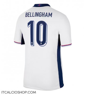Inghilterra Jude Bellingham #10 Prima Maglia Europei 2024 Manica Corta